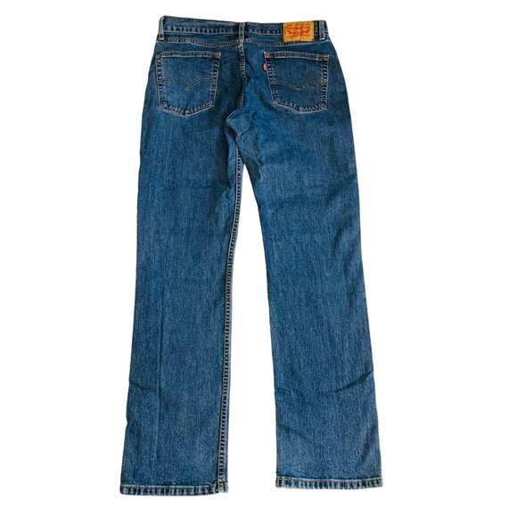 Levis 514 Mens Straight Fit Size 36x34 Blue Medium Wash Stretch Everyday Work - Picture 2 of 14